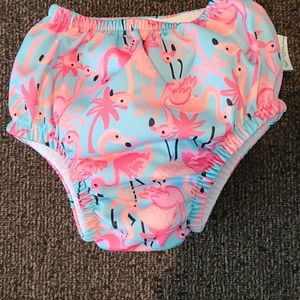 Baby girl swim lot